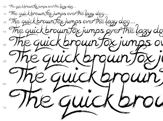 Teaser Houses font waterfall